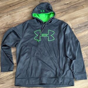 Under Armour Gray Hoodie with Green Accents